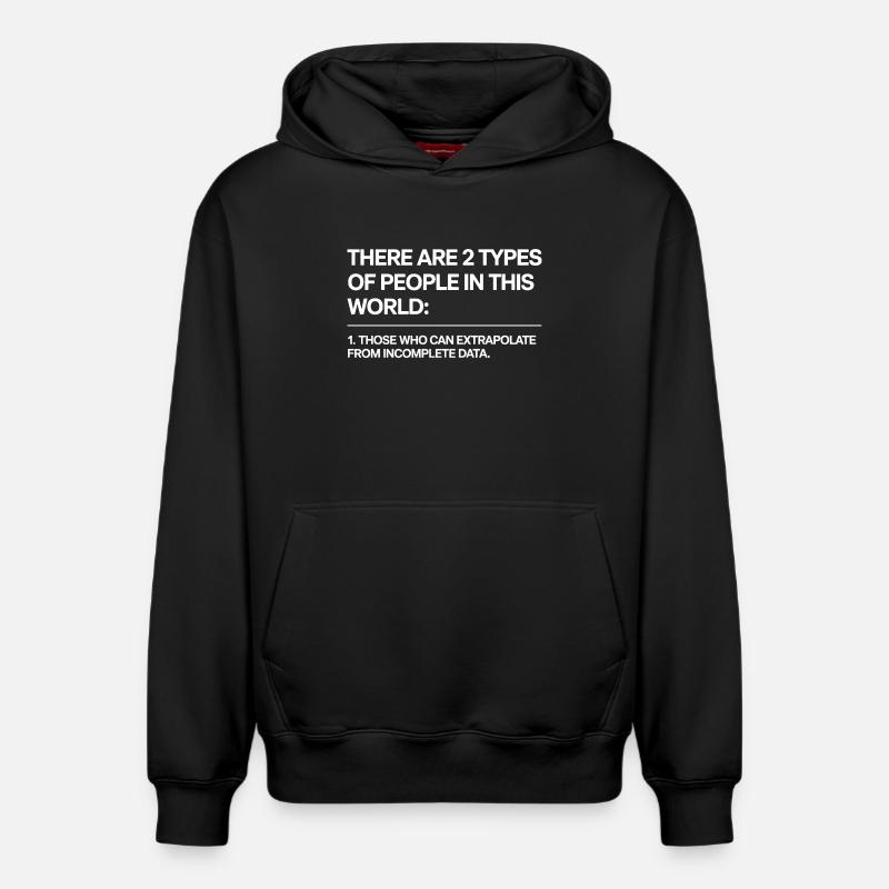Statistics Analysis Data Science Extrapolation - Relaxed Unisex Organic Hoodie – by SPREAD - black