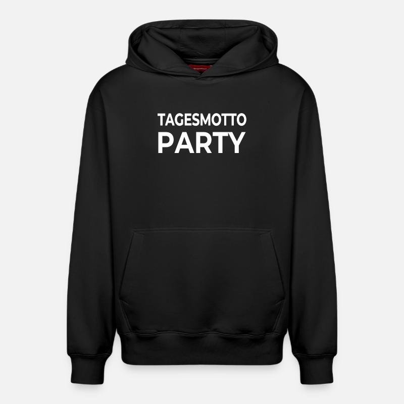 Parti - Sweat à capuche unisexe décontracté en coton biologique – de SPREAD - noir