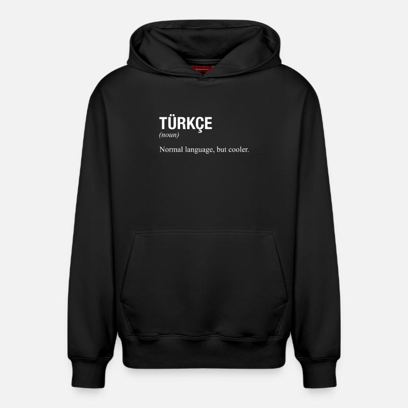 Langue turque Türkische Sprache - Sweat à capuche unisexe décontracté en coton biologique – de SPREAD - noir