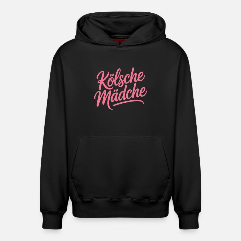 Cologne Filles Carnaval Cologne Filles - Sweat à capuche unisexe décontracté en coton biologique – de SPREAD - noir