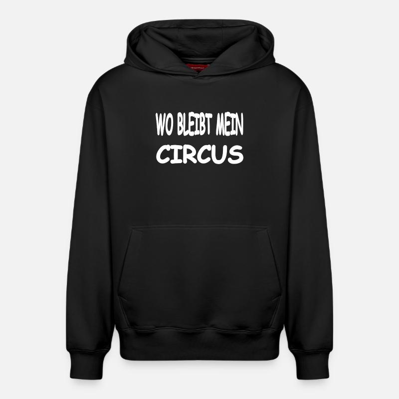 Cirque - Sweat à capuche unisexe décontracté en coton biologique – de SPREAD - noir