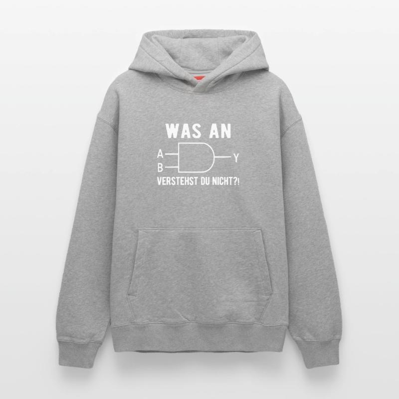 Computer Informatiker Nerd Programmierer Admin Ges Relaxed Unisex Organic Hoodie – von SPREAD