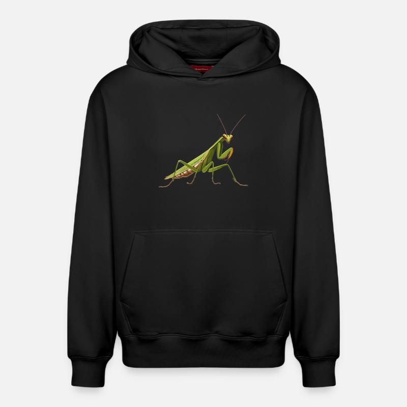 Gottesanbeterinnen Gottesanbeterin - Relaxed Unisex Organic Hoodie – von SPREAD - Schwarz