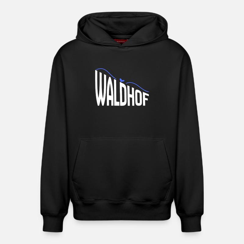 Waldhof - Sweat à capuche unisexe décontracté en coton biologique – de SPREAD - noir