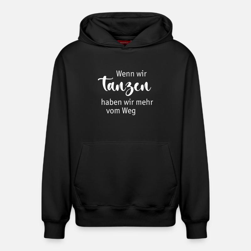 Danser - Sweat à capuche unisexe décontracté en coton biologique – de SPREAD - noir