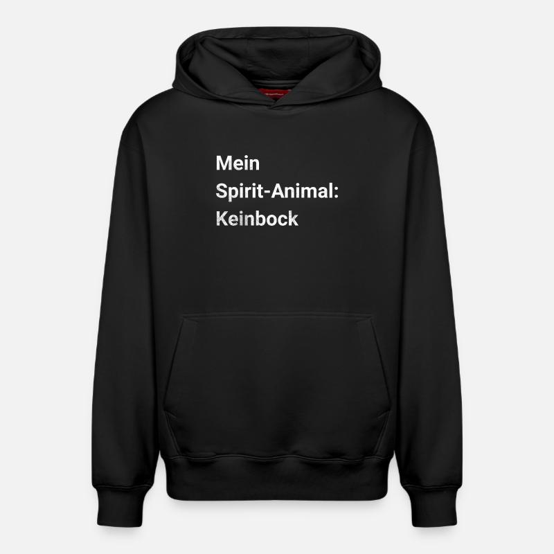 Sarcasm12 - Sweat à capuche unisexe décontracté en coton biologique – de SPREAD - noir