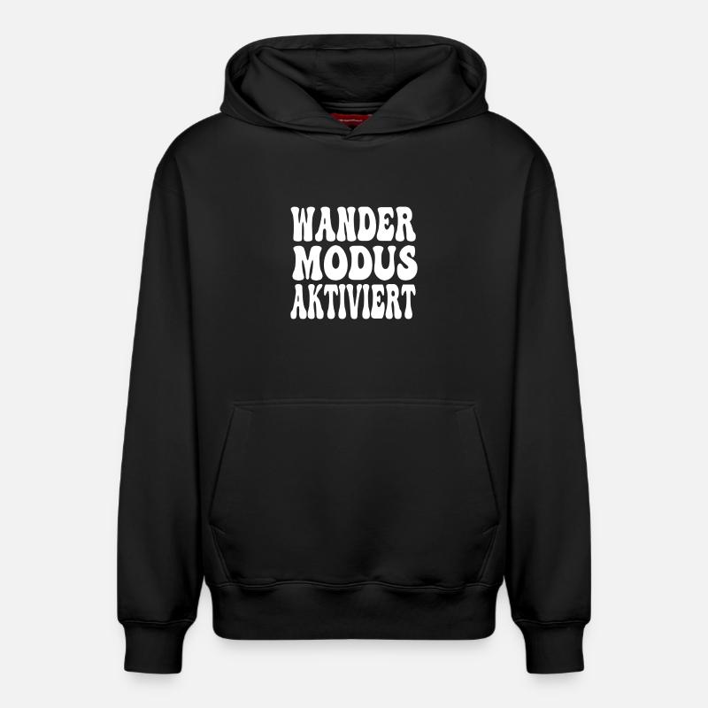 Conception activée par le mode Wander - Sweat à capuche unisexe décontracté en coton biologique – de SPREAD - noir