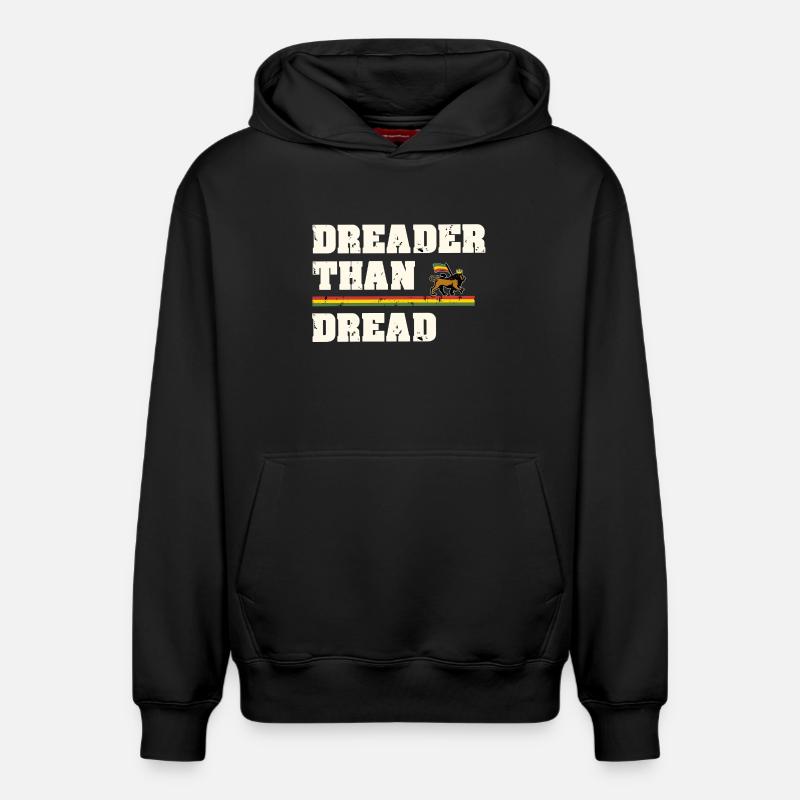 Dreader Than Dread - Sweat à capuche unisexe décontracté en coton biologique – de SPREAD - noir