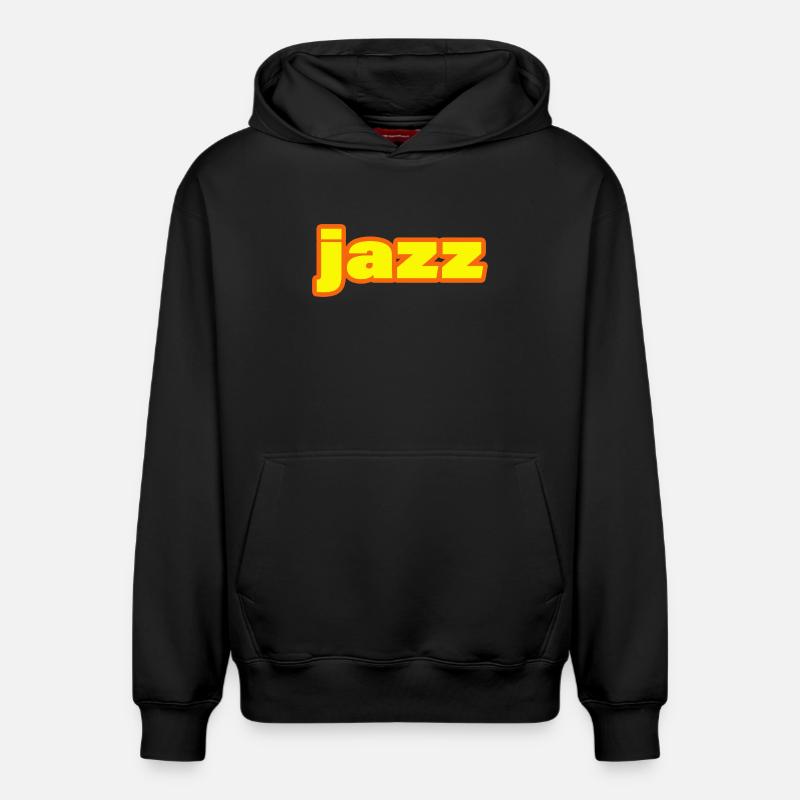 Jazz - Sweat à capuche unisexe décontracté en coton biologique – de SPREAD - noir