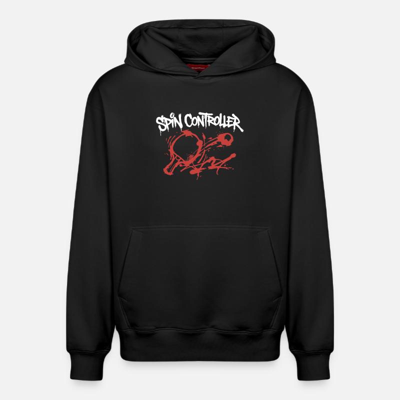 Spin Controller Graffiti - Relaxed Unisex Organic Hoodie – von SPREAD - Schwarz