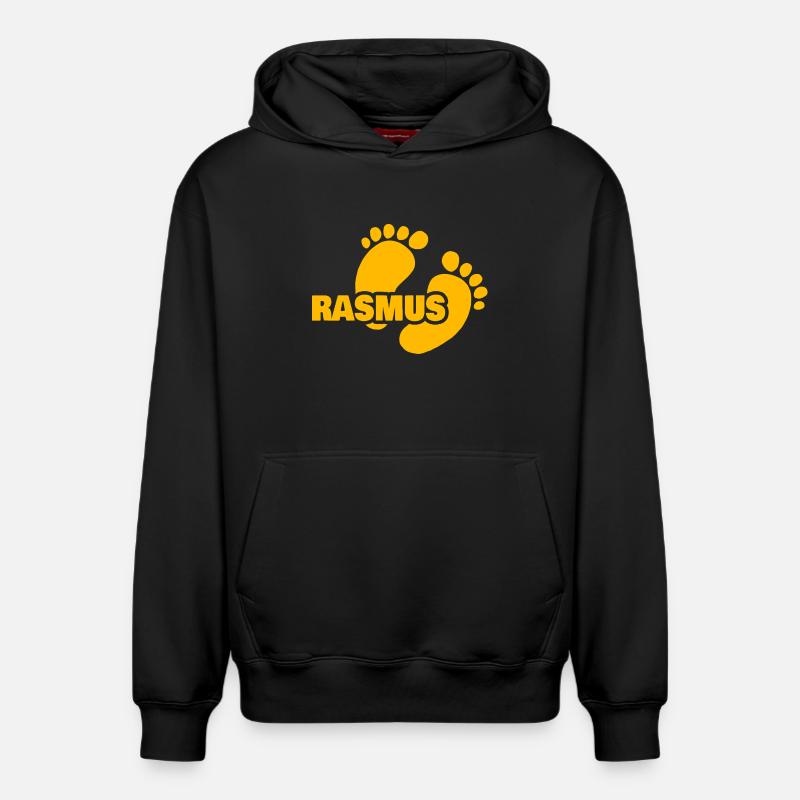 Cadeau pour Rasmus - Sweat à capuche unisexe décontracté en coton biologique – de SPREAD - noir