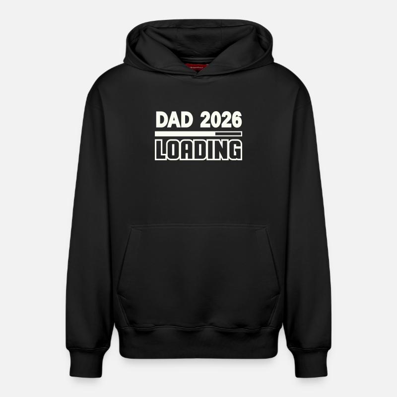 dad_2026_loading- - Sweat à capuche unisexe décontracté en coton biologique – de SPREAD - noir