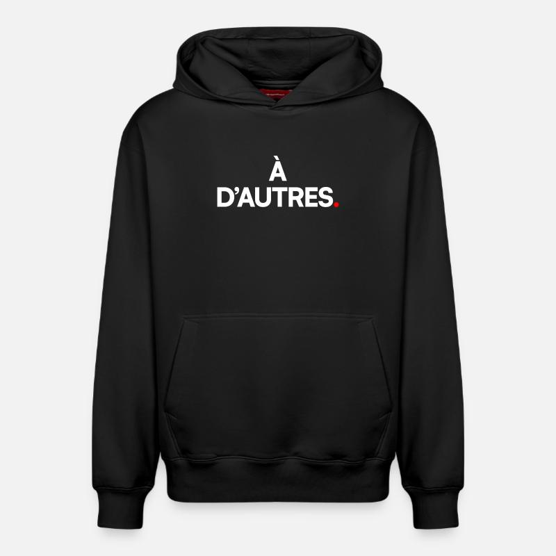 À d’autres - Sweat à capuche unisexe décontracté en coton biologique – de SPREAD - noir