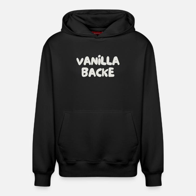 Joue vanille - Sweat à capuche unisexe décontracté en coton biologique – de SPREAD - noir