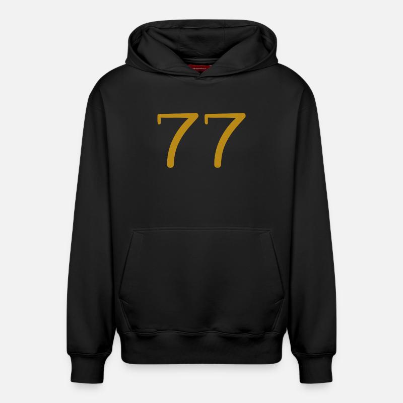 77 - Sweat à capuche unisexe décontracté en coton biologique – de SPREAD - noir