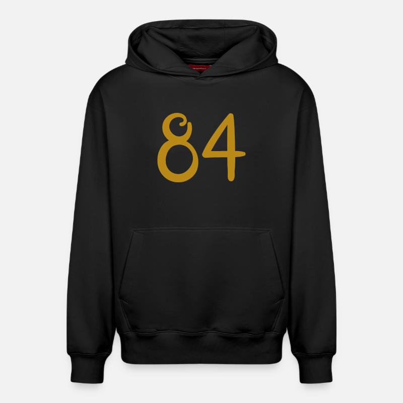 84 - Sweat à capuche unisexe décontracté en coton biologique – de SPREAD - noir