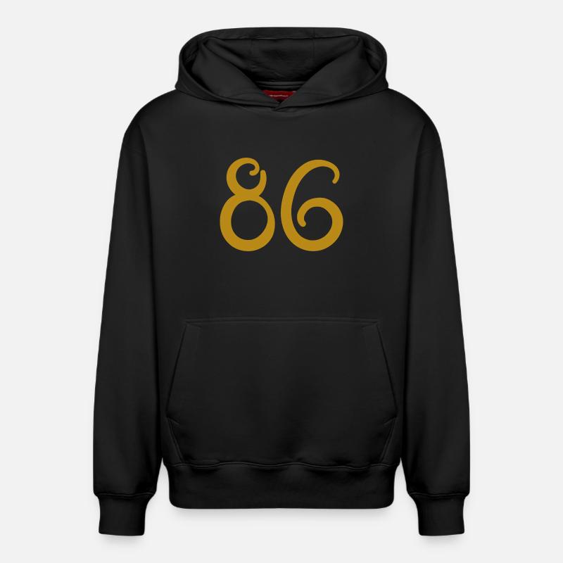86 - Sweat à capuche unisexe décontracté en coton biologique – de SPREAD - noir