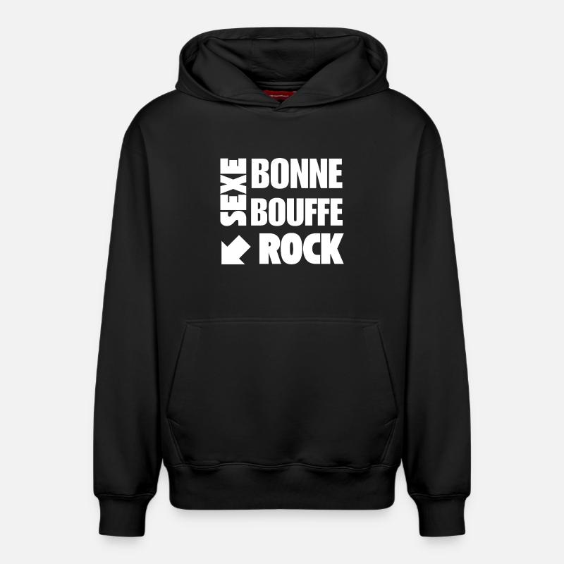 What else - Sweat à capuche unisexe décontracté en coton biologique – de SPREAD - noir