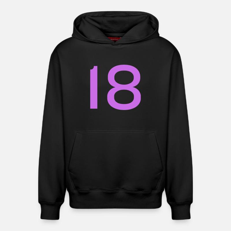 18 - Sweat à capuche unisexe décontracté en coton biologique – de SPREAD - noir