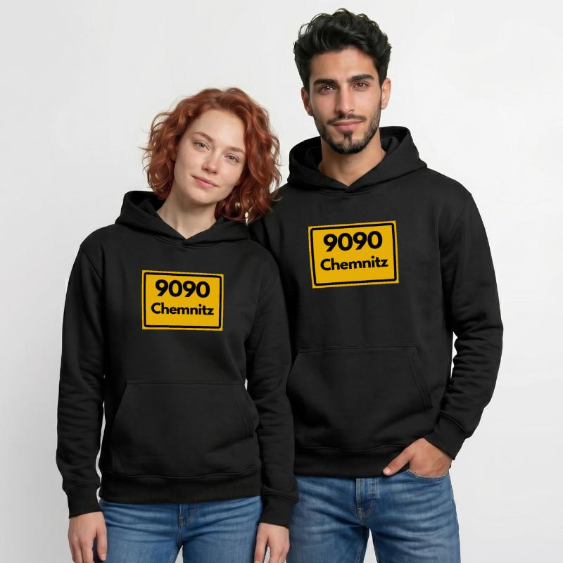 ANCIEN CODE POSTAL 9090 SAXE CODE POSTAL DE CHEMNITZ Sweat à capuche unisexe décontracté en coton biologique – de SPREAD