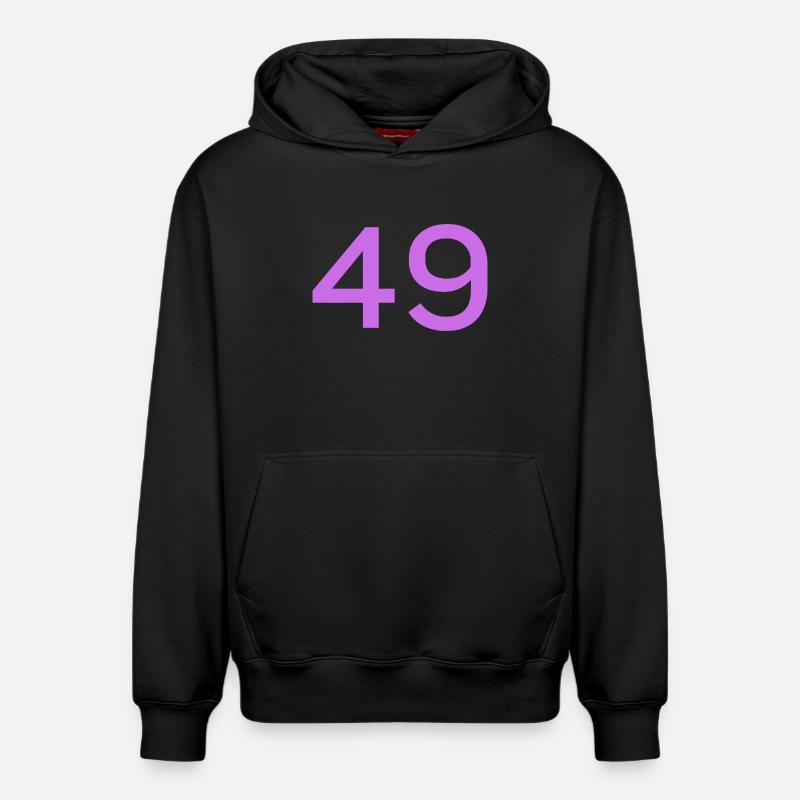 49 - Sweat à capuche unisexe décontracté en coton biologique – de SPREAD - noir