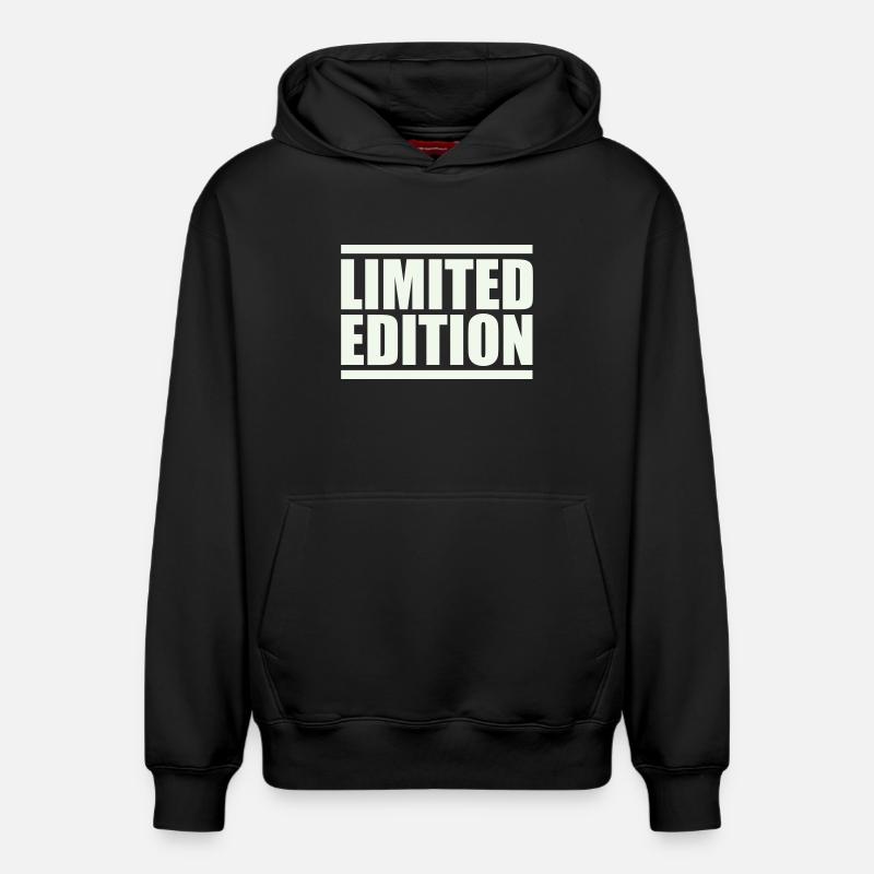 Édition limitée en majuscules - Sweat à capuche unisexe décontracté en coton biologique – de SPREAD - noir