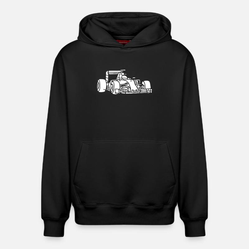 Présents de la course de voitures de formule Équipe de pilotes Kids Lui - Sweat à capuche unisexe décontracté en coton biologique – de SPREAD - noir