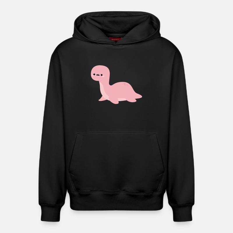 Brontosaurus Harmonica - Sweat à capuche unisexe décontracté en coton biologique – de SPREAD - noir