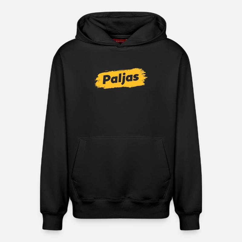 Paljas - Dialecte anversois - Sweat à capuche unisexe décontracté en coton biologique – de SPREAD - noir
