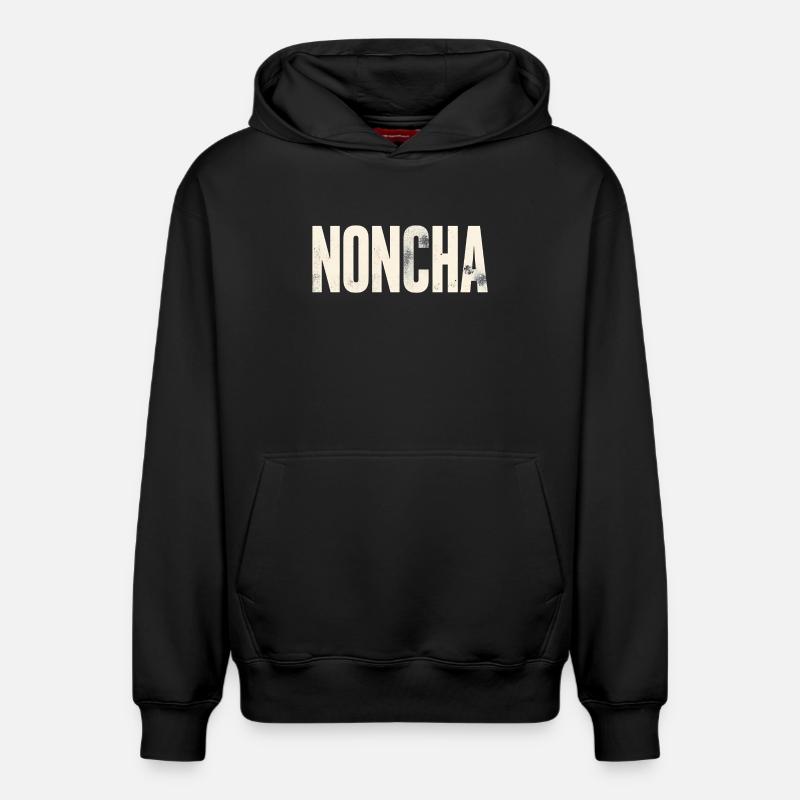 Noncha - Sweat à capuche unisexe décontracté en coton biologique – de SPREAD - noir
