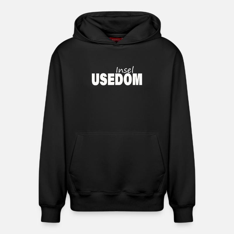 Utilisation - Sweat à capuche unisexe décontracté en coton biologique – de SPREAD - noir