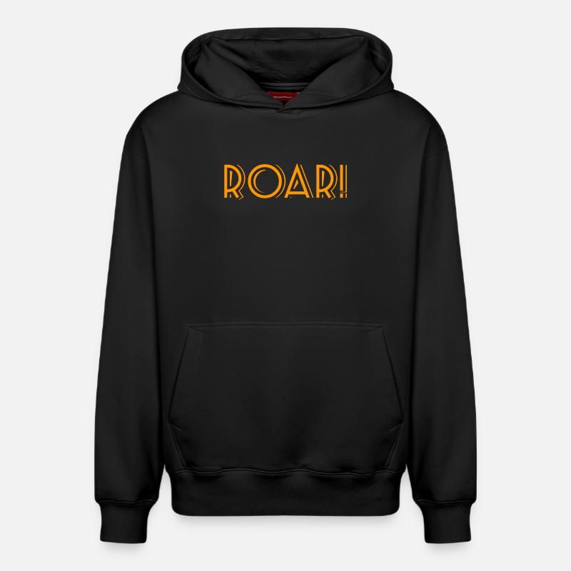 ROAR! - Sweat à capuche unisexe décontracté en coton biologique – de SPREAD - noir