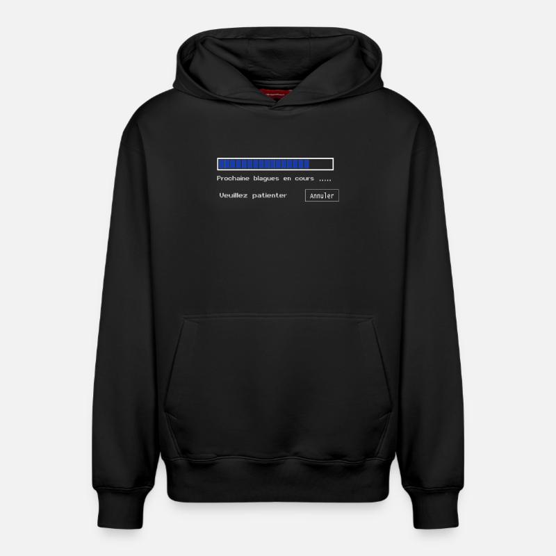Blagues en cours - Sweat à capuche unisexe décontracté en coton biologique – de SPREAD - noir