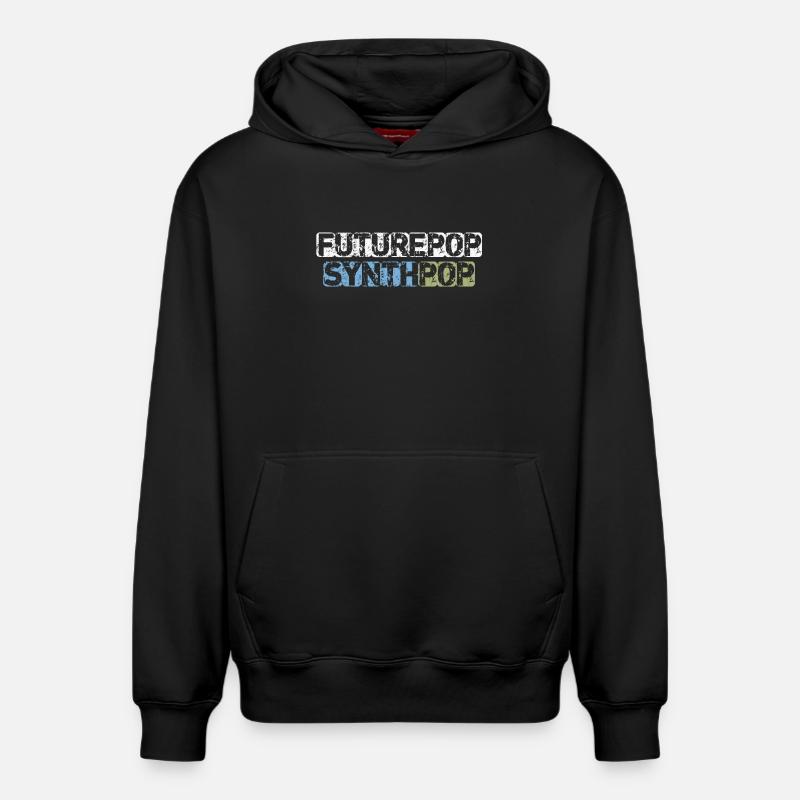Futurepop Synthpop - Sweat à capuche unisexe décontracté en coton biologique – de SPREAD - noir