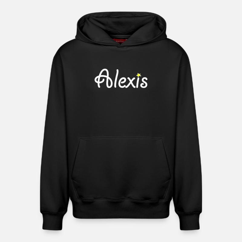 Alexis - Sweat à capuche unisexe décontracté en coton biologique – de SPREAD - noir