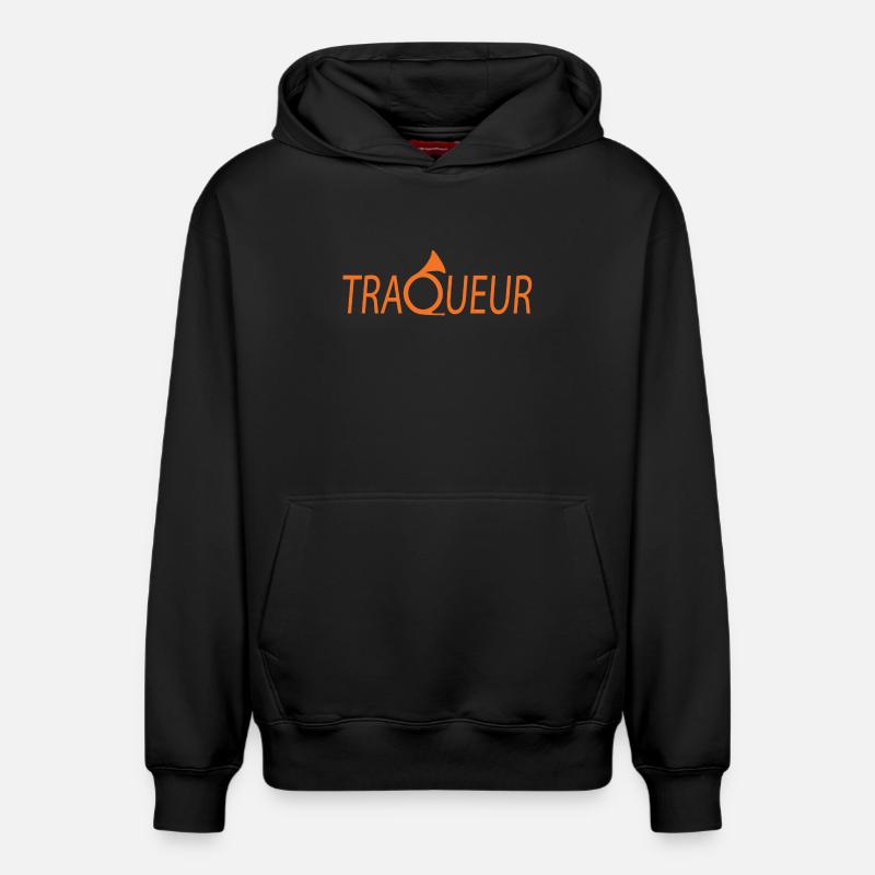 tracker! - Relaxed Unisex Organic Hoodie – by SPREAD - black