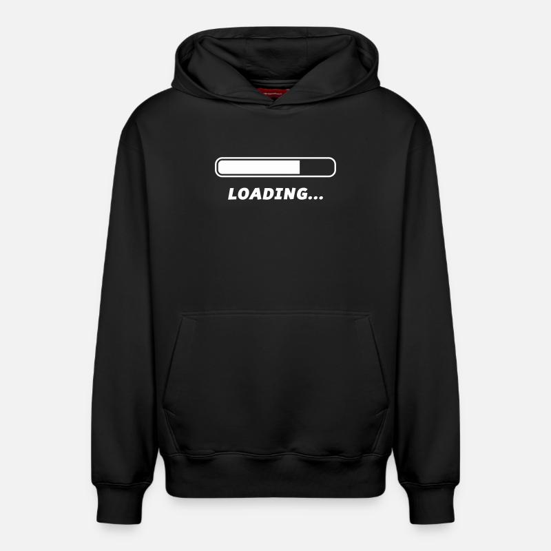 Loading - Relaxed Unisex Organic Hoodie – von SPREAD - Schwarz