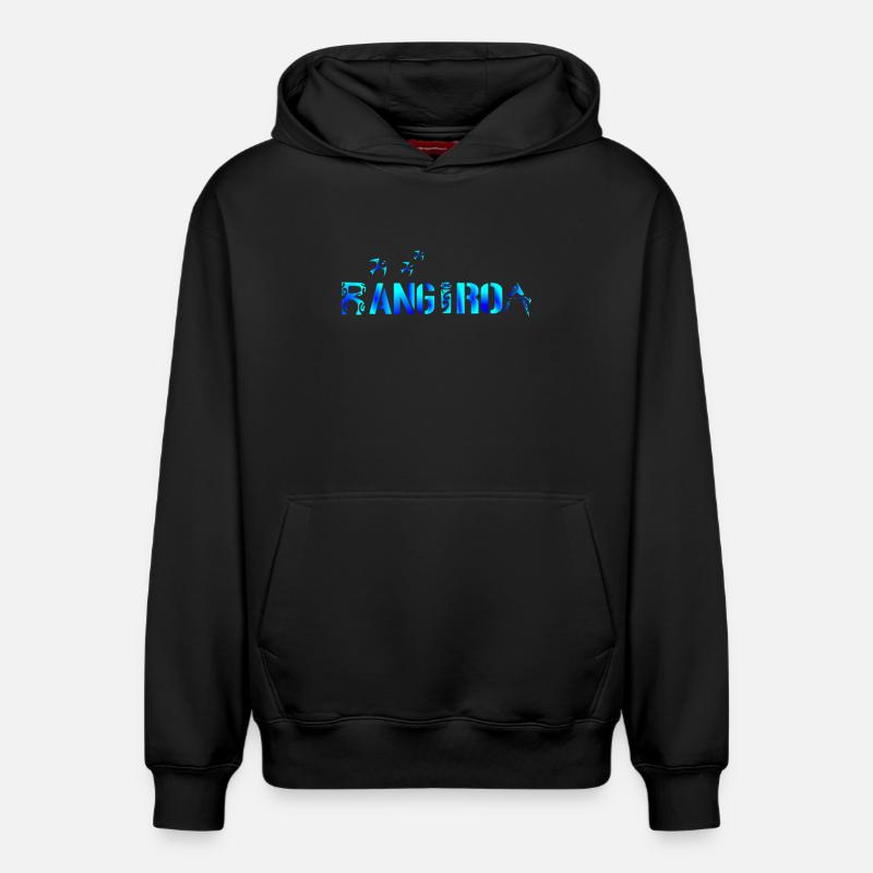 RANGIROA - Sweat à capuche unisexe décontracté en coton biologique – de SPREAD - noir