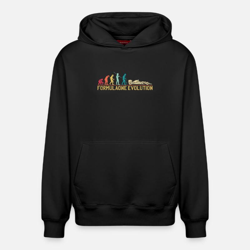 Illustration der Formel-Evolution - Relaxed Unisex Organic Hoodie – von SPREAD - Schwarz