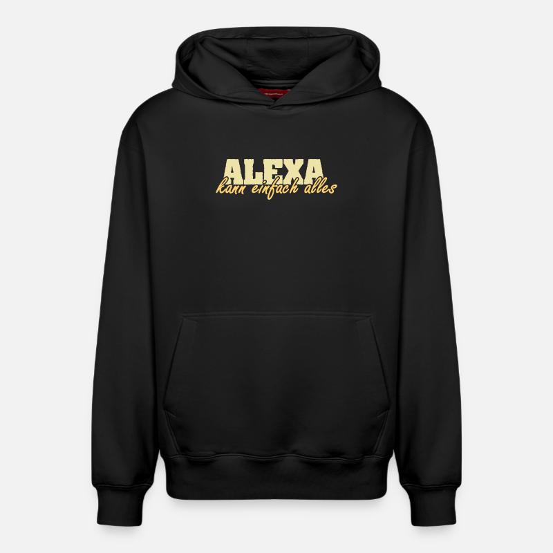 Mme Alexa - Sweat à capuche unisexe décontracté en coton biologique – de SPREAD - noir