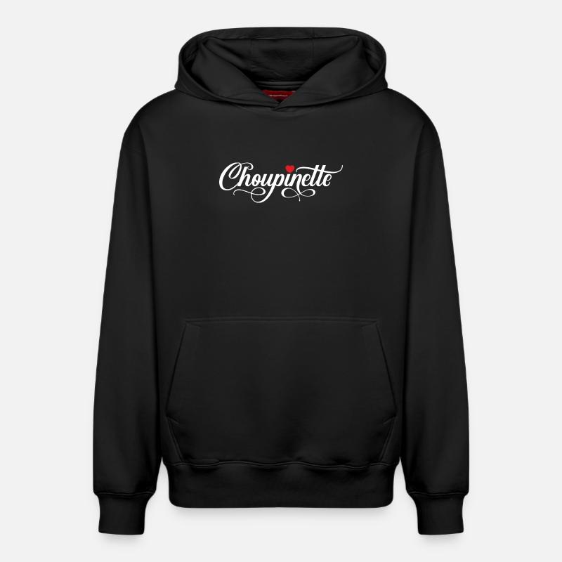 Choupinette - Sweat à capuche unisexe décontracté en coton biologique – de SPREAD - noir