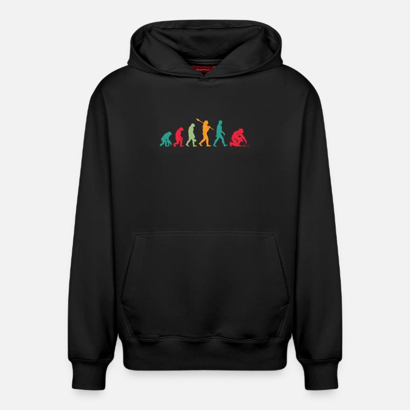 Schweißer Evolution - Relaxed Unisex Organic Hoodie – von SPREAD - Schwarz