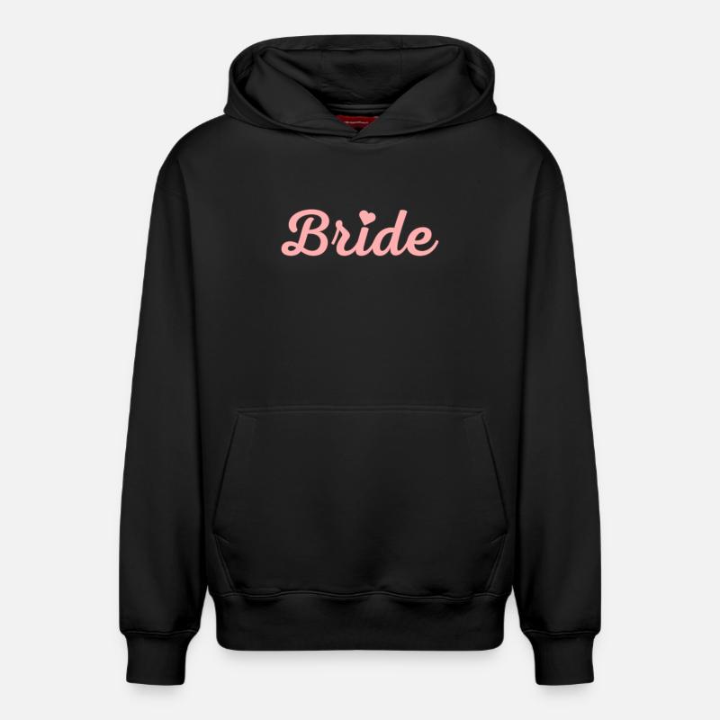 Équipe Bride ! Personnalisable - Sweat à capuche unisexe décontracté en coton biologique – de SPREAD - noir