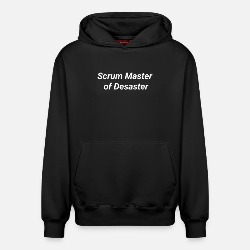 Scrum Master du Désastre - Sweat à capuche unisexe décontracté en coton biologique – de SPREAD - noir