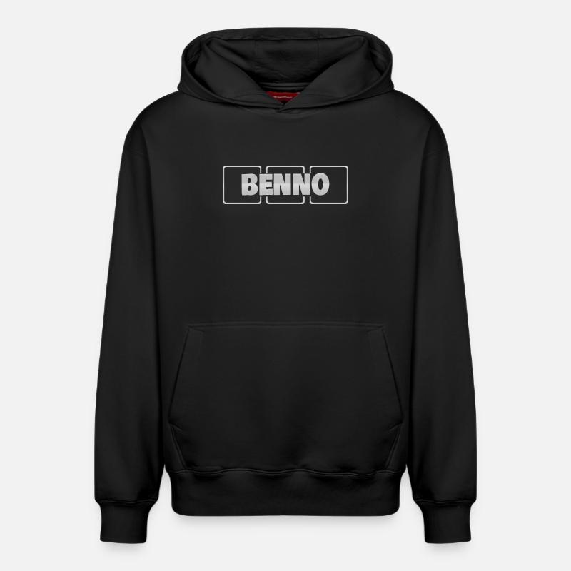 Idée cadeau Benno - Sweat à capuche unisexe décontracté en coton biologique – de SPREAD - noir