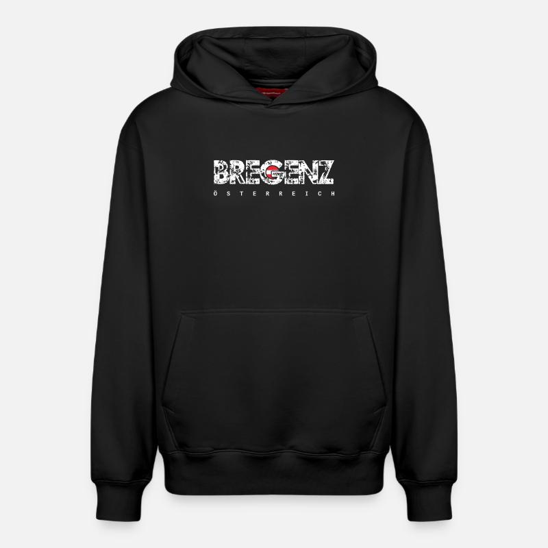 Bregenz - Sweat à capuche unisexe décontracté en coton biologique – de SPREAD - noir