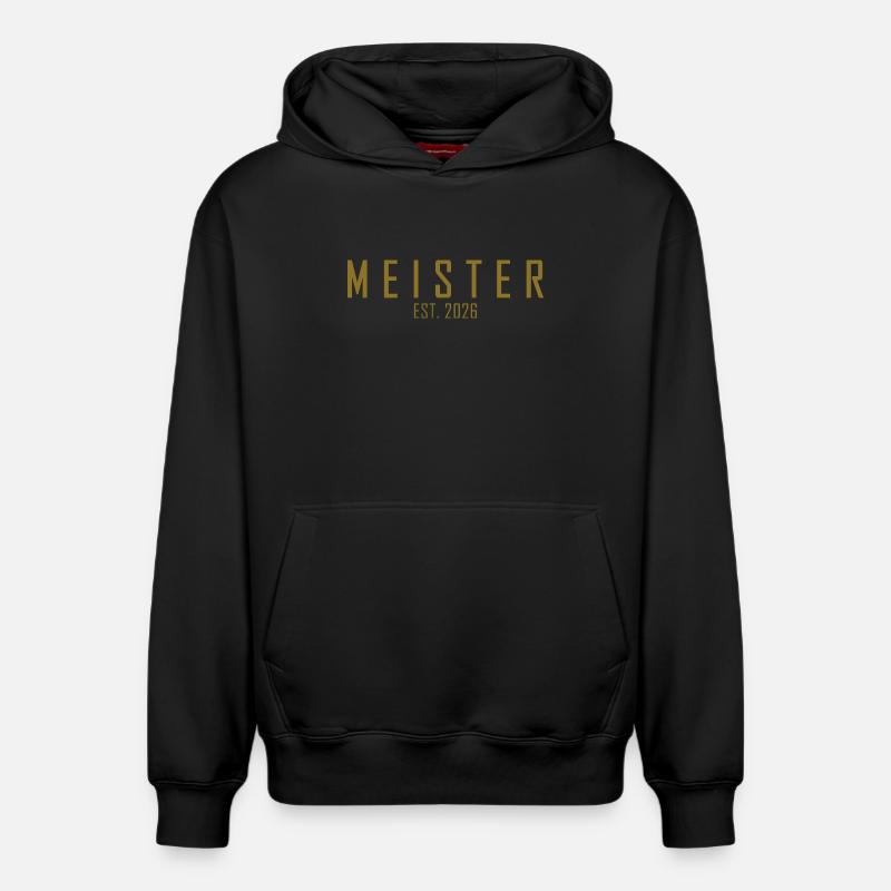 Master est. 2026 - Sweat à capuche unisexe décontracté en coton biologique – de SPREAD - noir
