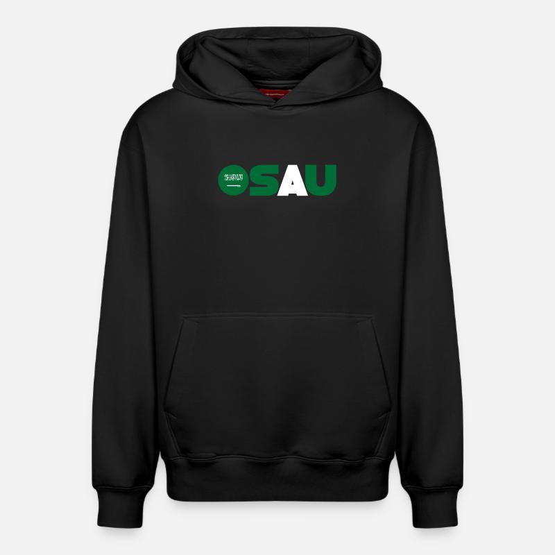 Arabie Saoudite - Sweat à capuche unisexe décontracté en coton biologique – de SPREAD - noir