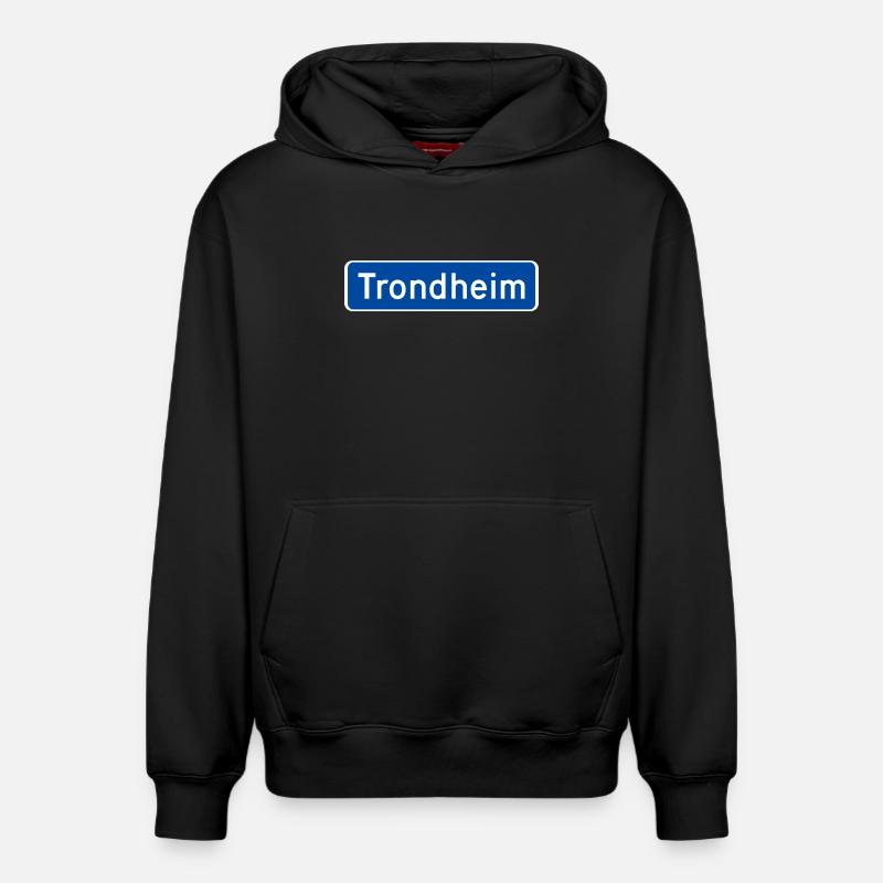 Trondheim - Sweat à capuche unisexe décontracté en coton biologique – de SPREAD - noir