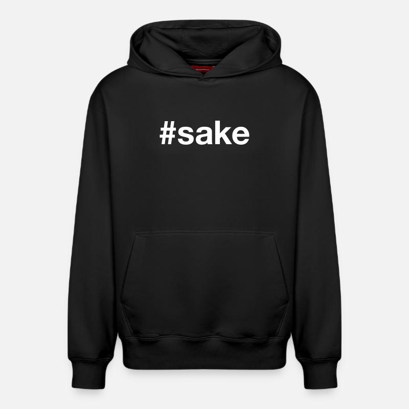 Saké - Sweat à capuche unisexe décontracté en coton biologique – de SPREAD - noir
